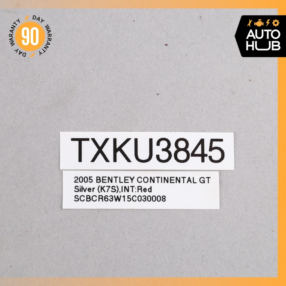 Bentley Continental GT 6.0L Turbocharger Right Feed & Return Water Line Set OEM