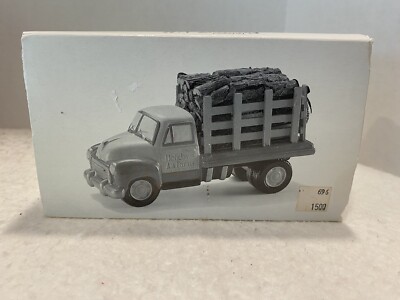 Dept 56 Snow Village Holiday Farms Firewood Delivery Truck #54864 Christmas EUC