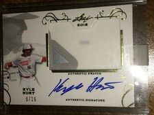 KYLE HURT 2016 Leaf PERFECT GAME Autograph PATCH #5/15 USC MIAMI MARLINS