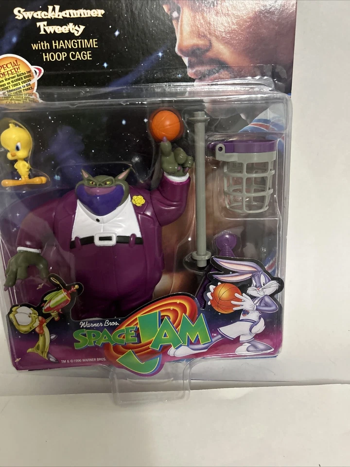 Figura de acción Michael Jordan Space Jam 1996 Swackhammer Tweety sellada Foto 3 de 4
