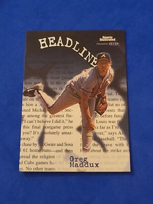 1999 Greg Maddux Fleer Sports Illustrated #19 Headlines Insert 