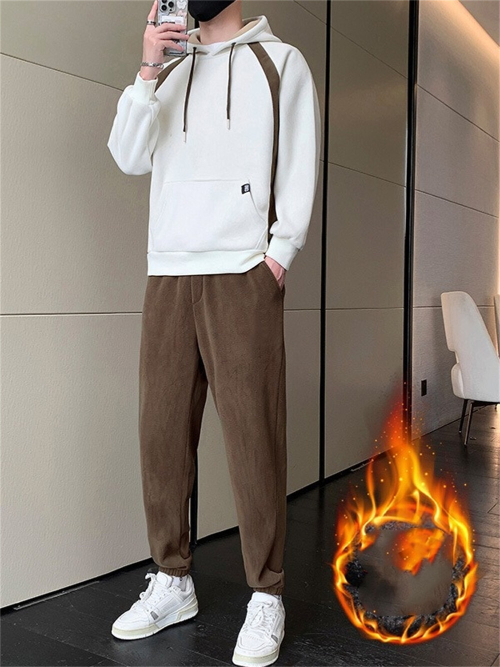 Mens Sweatsuits 2 Piece Hoodie Tracksuit Sets Casual Pants Jogging