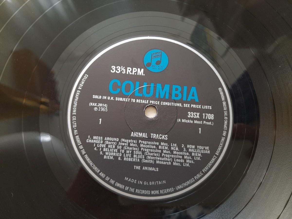 THE ANIMALS Animal Tracks *1965 UK COLUMBIA 1st PRESS MONO
