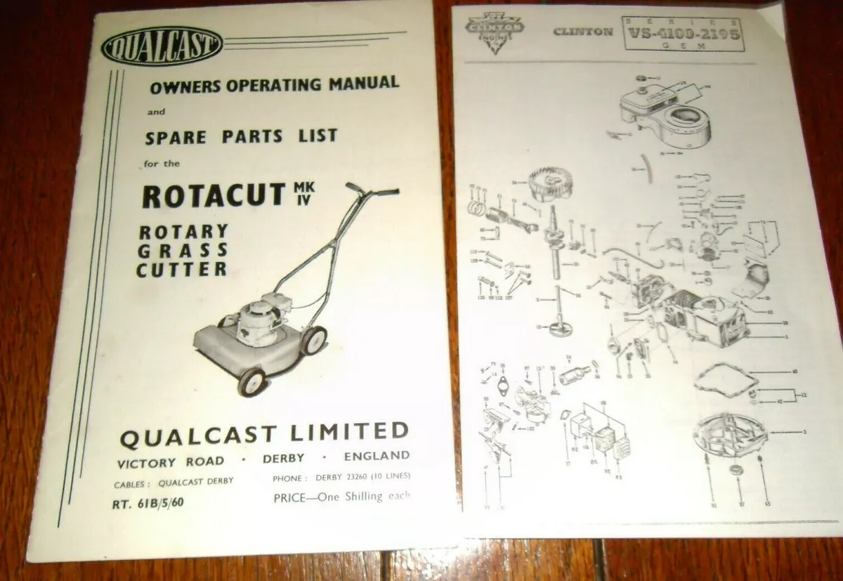 Qualcast push mower manual sales