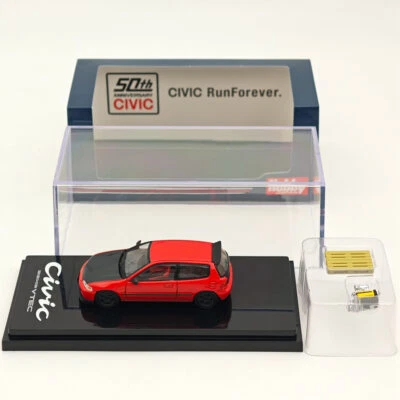 1/64 Hobby Japan Civic (EG6) Customized Version with Engine Display Red Diecast