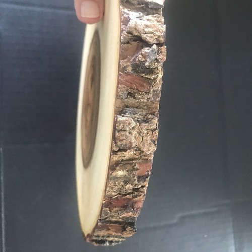 2 Lipper Intl Md inThailand Acacia Boards One Large Footed & Smaller One w/Bark - Picture 8 of 20