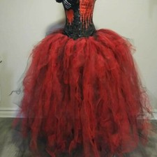 Day of the dead costume Red Black Halloween costume for women "Sale"