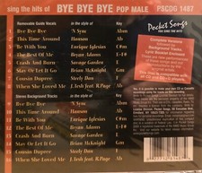 1487 POP POCKET SONGS KARAOKE CDG  LOT MI