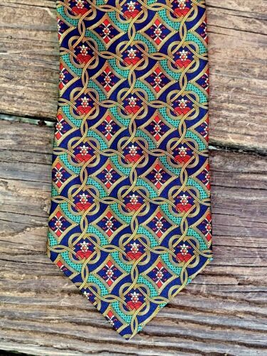 Giorgio Redaelli Authentic 100% Silk Tie Italy Mad