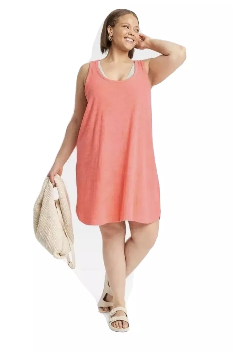 Terry swim cover store up plus size