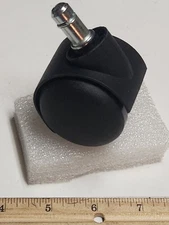 Caster Wheel 2" Poly Swivel Stem Black Free Roll 5 Pack FREE SHIPPING 