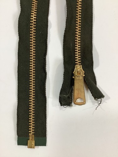 Vintage U.S. Military Army Black Canvas Talon Zipper 88" - Picture 3 of 5