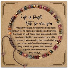 Inspirational Gifts Bracelets for Women Healing Natural Stone Bracelets - Get...