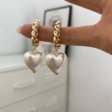 Love Heart Dangle Drop Earrings for Women,Heart Earrings