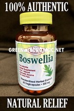 ORIGINAL 60 Capsule Boswellia Serrata 500mg Extract Joint Pain Health Pill Vegan