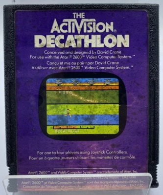 *Nur Kassette* The Activision Decathlon Atari 2600 Videospiel PAL *ungetestet*
