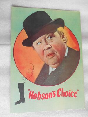 Movie Japan Souvenir Program Hobson's Choice David Lean Charles Laughton