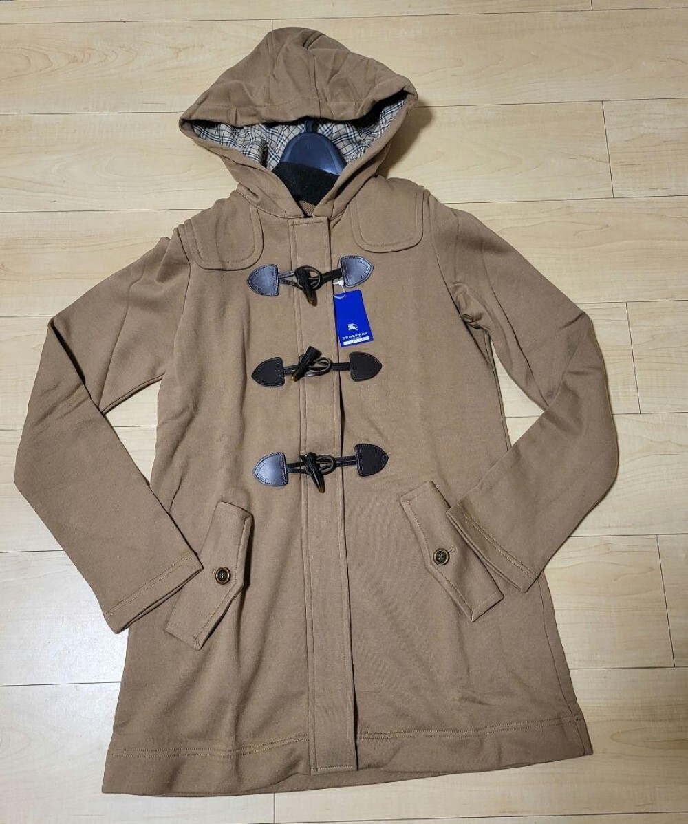 Burberry Full Zip Long Duffle Hoodie Woman from Japan
