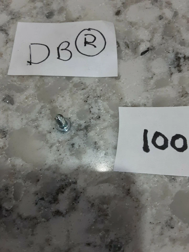 100 Special Phillips Flat Head Tapping Screws For Molding Clips 4-24 X 3/8" Ford - Image 2 of 2