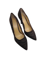 Nine West Women's Zebra Pointed Toe Stiletto Heel NW7GWENDLE  Brown Pumps Sz 8 M