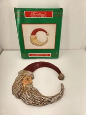 Vintage House Of Lloyd Old Christmas Santa Half Moon Around The World Wall Decor
