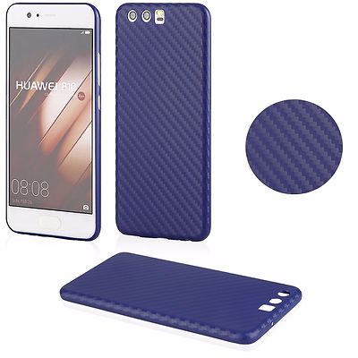 Tasche Case Hülle Cover ULTRA SLIM CARBON PC FÜR Samsung Galaxy S8 Plus BLAU