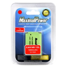MaximalPower Battery For CANON NB-12L LEGRIA Mini X PowerShot G1X Mark  N100