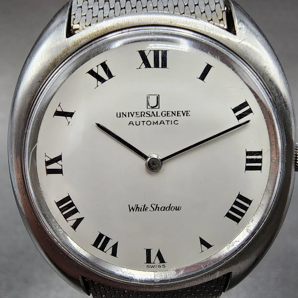 Reloj Automático Universal Geneve Sombra Blanca Hombre 35mm Esfera Blanca Acero 866102 Foto 2 de 4