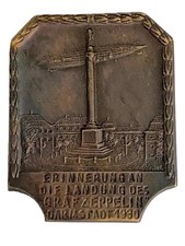 Imperial German WWI Airship Zeppelin commemorative badge DARMSTADT