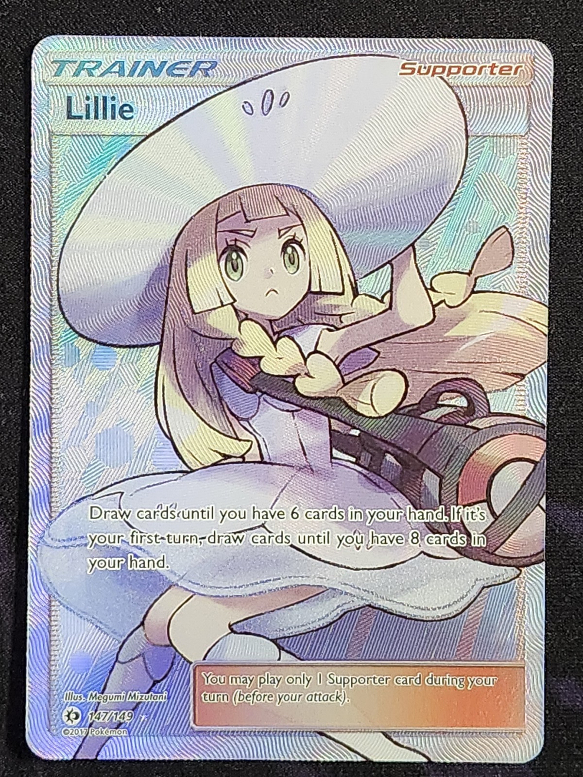 Pokemon Lillie 147/149 Sun & Moon Base Set SUM