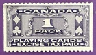 Lot67 Canada Revenue Stamp "playing card" FPC1
