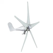 1200W Wind Turbine Generator Kit 5 Blades W. Charger Controller DC 12V/24V