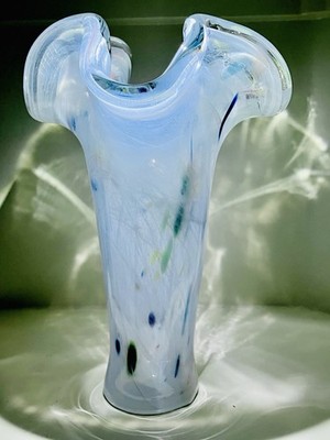 MURANO Hand Blown Vase Vetro Eseguito Secondo La Tecnica Dei Maestri Di Murano