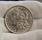 1888 US Morgan Silver Dollar $1 AU (Cleaned)