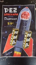 PEZ Spaceman Repro Poster Spaceman