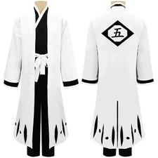 Aizen Sousuke Cosplay Halloween Carnival Disguise Coat Pants Cloak Belt Fullset