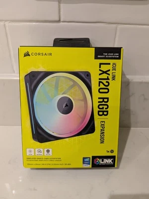 Corsair iCUE Link LX120 RGB 120mm PC Case Fan Expansion Kit Black