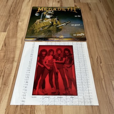LP Vinyl Album 1988 Megadeth   So Far, So Good... So What 	Capitol Records