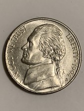 1994-D Thomas Jefferson Nickel 5 Cent Coin.
