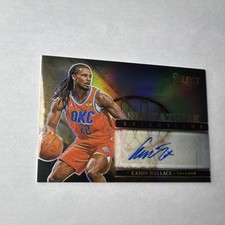 2024-25 Panini Select Signature Selections Prizm Cason Wallace Thunder Auto