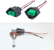 2PCS H8 H11 880 881 Female Adapters Wiring Harness Sockets, Fog Light Connector,
