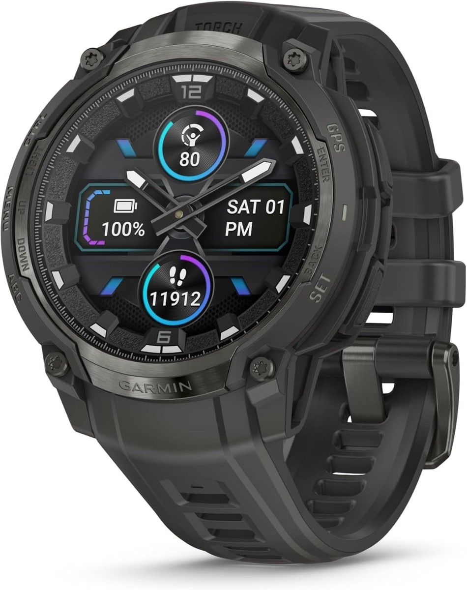 Garmin Instinct Crossover AMOLED GPS Smartwatch Analog Sapphire