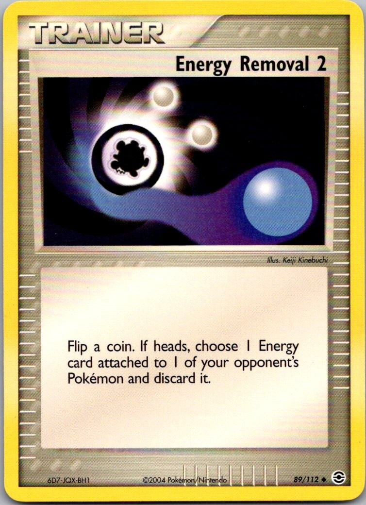 Energy Removal 2 Uncommon FireRed & LeafGreen 89/112 NM