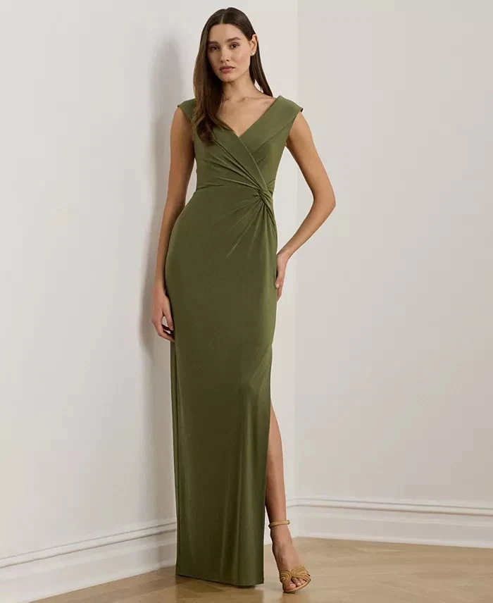 ralph lauren olive green dress Lauren Dresses for Women for sale Round Neck Dress