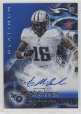 2015 Topps Platinum Rookies Blue Refractor 62/150 Tre McBride #AR-TMB Auto 0f6