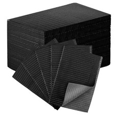 50 tapetes de uñas desechables plegables toallas de papel para uñas para mesa acrílico negro