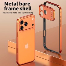 For iPhone 17 Pro Max Air 17 16 15 14 13 Aluminum Metal Frame Bumper Lens Cover
