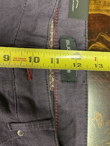 NWT Bugatchi Mens Purple Flannel Straight Leg Pant Preppy Career Minimalist 35 - Picture 16 of 16