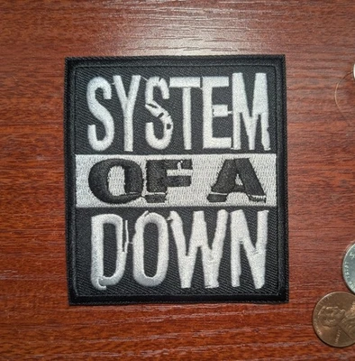 SoaD Fan Patch System Of A Down Heavy Metal Music Embroidered Iron On 3.25x3"
