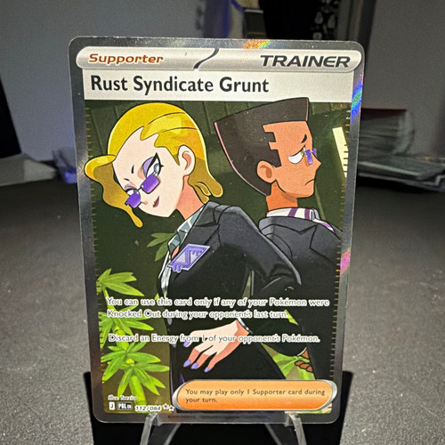 Rust Syndicate Grunt 112/084 Ultra Rare Holo EN Pitch Black Pokémon TCG 2026